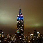 Эмпайр стейт билдинг (Empire State Building) ночью